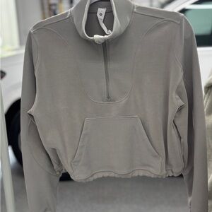 Lululemon Athletica Ribbed Gray Top